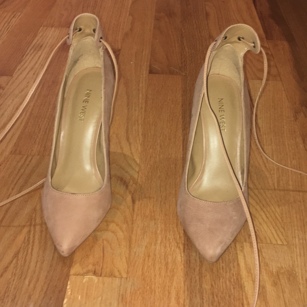 Strapped heels nine west